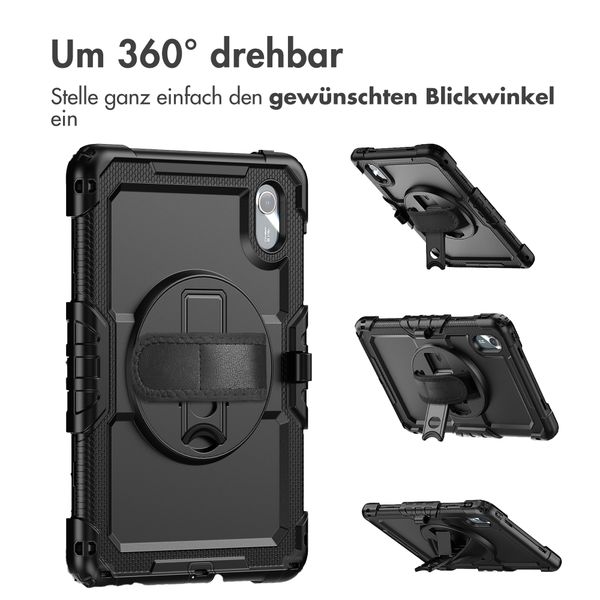 Accezz Robustes Back Cover mit Schultergurt Lenovo Idea Tab - Schwarz