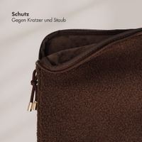 Selencia Teddy Laptop Hülle 13-14 Zoll - Laptop Sleeve - Choco Brown