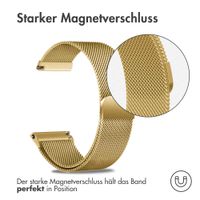 imoshion Magnetisches Milanaise Armband -   Universelle 24 mm Anschluss - Gold