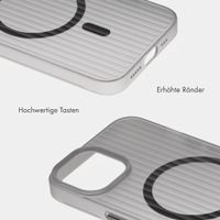 Accezz Lite Backcover mit MagSafe | Fluted | Apple iPhone 15 - Grau