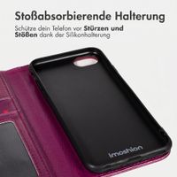 imoshion Design Klapphülle Apple iPhone SE (2022 / 2020) / 8 / 7 / 6(s) - Crush Check Coral Dust
