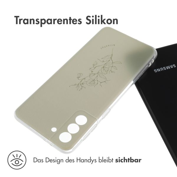 imoshion Design Hülle Samsung Galaxy S21 Plus - Floral Green