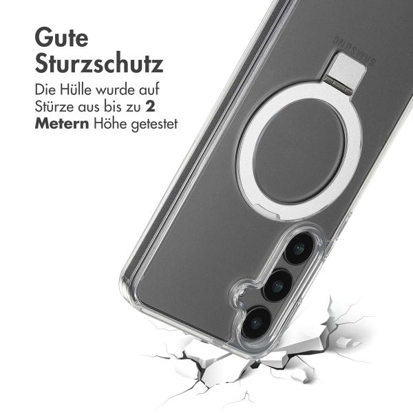 Accezz Ring Stand Backcover mit MagSafe Samsung Galaxy S24 Plus - Transparent