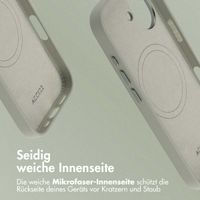 Accezz MagSafe Leather Backcover Apple iPhone 17 - Light Grey