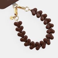 Selencia Lova Herz-Handgelenkbande - Chocolate Brown