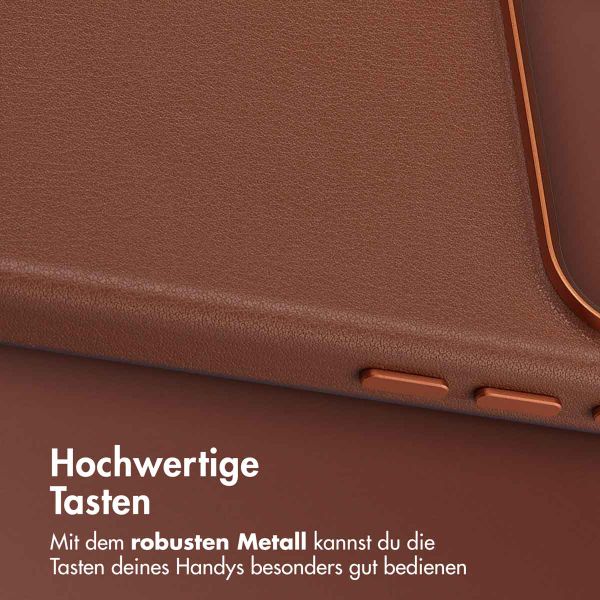 Accezz MagSafe Leather Backcover Apple iPhone 17 Pro Max - Sienna Brown
