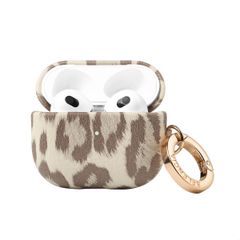 Selencia Sabi Case Apple AirPods 3 - Leopardenmuster - Soft Ivory