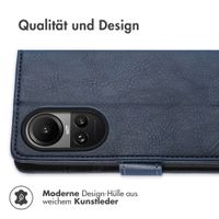 imoshion Luxuriöse Klapphülle für das Oppo Reno 10 / 10 Pro - Dunkelblau