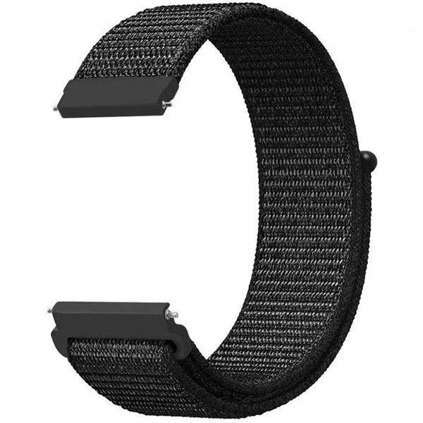 imoshion Nylonarmband für das  Samsung Galaxy Watch 4 / 5 / 6 / 7 / FE (20 mm) - Schwarz