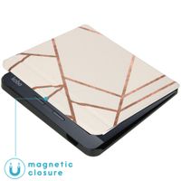 imoshion Design Slim Hard Sleepcover mit Stand für das Kobo Libra H2O -White Graphic