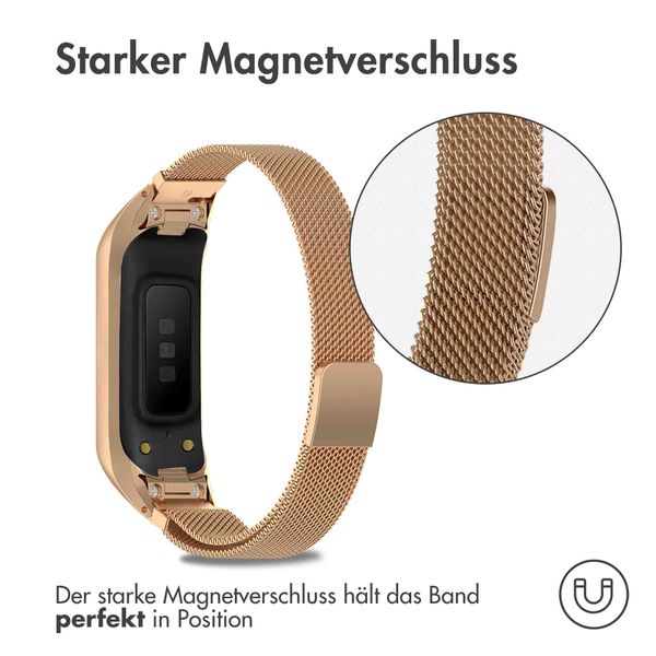 imoshion Magnetisches Milanaise Armband für das  Samsung Galaxy Fit 2 - Rosé gold