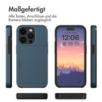 imoshion Backcover mit Kartenfach Apple iPhone 15 Pro - Dunkelblau