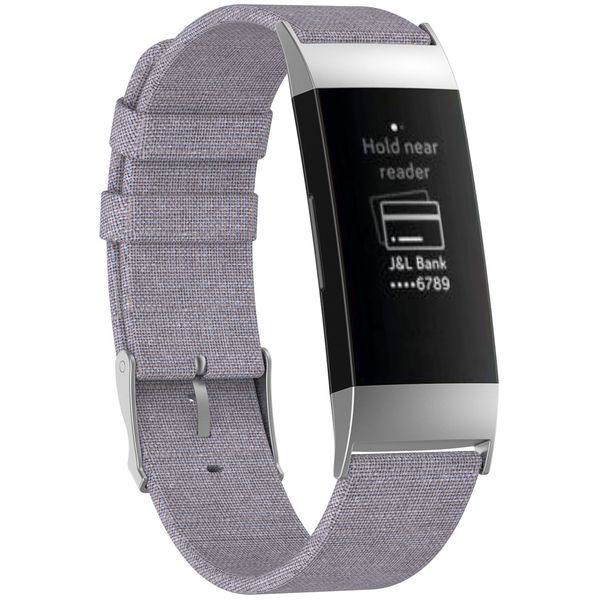 imoshion Nylon-Armband Fitbit Charge 3 / 4 - Grau