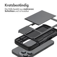 imoshion Backcover mit Kartenfach für das iPhone 16 Pro - Schwarz