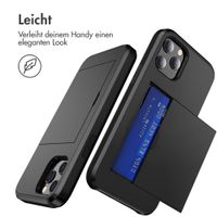 imoshion Backcover mit Kartenfach Apple iPhone 12 (Pro) - Schwarz