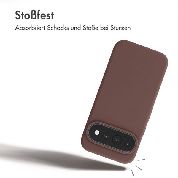 Accezz Liquid Silikoncase mit MagSafe Google Pixel 11 / 11 Pro / 10 / 10 Pro - New Tea Brown