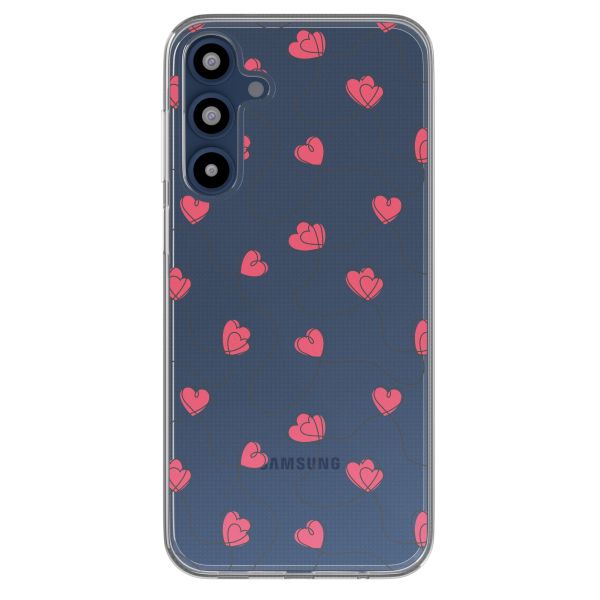 imoshion  Design Hülle für das Samsung Galaxy A16 - Dusty Rose Connected Hearts