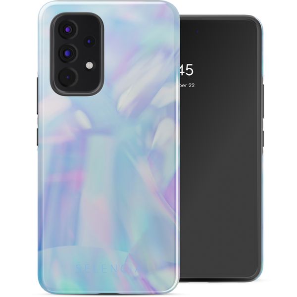 Selencia Vivid Back Cover Samsung Galaxy A53 - Holographic Blue Dream