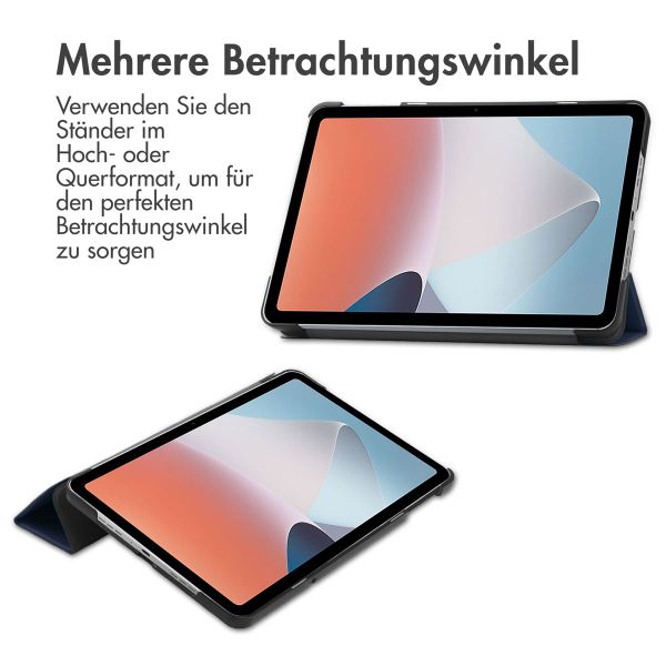 imoshion Trifold Klapphülle für das Oppo Pad Air - Dunkelblau