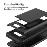 imoshion Backcover mit Kartenfach für das Samsung Galaxy S10 Plus - Schwarz