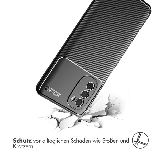 imoshion Carbon-Hülle für das Motorola Moto G51 - Schwarz