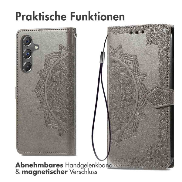 imoshion Mandala Klapphülle Samsung Galaxy A15 (5G/4G) - Grau