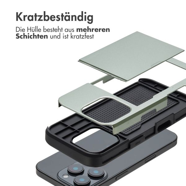 imoshion Backcover mit Kartenfach Apple iPhone 16 Pro - Grün