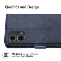 imoshion Luxuriöse Klapphülle Motorola Moto G85 - Dunkelblau