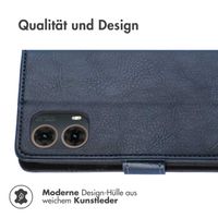 imoshion Luxuriöse Klapphülle für das Motorola Moto G85 - Dunkelblau