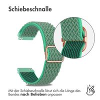imoshion Elastisches Nylonarmband -   Universelle 22 mm Anschluss - Türkis
