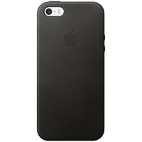 Apple Schwarzes Leder-Case Apple iPhone SE (2016) / 5 / 5s - Schwarz