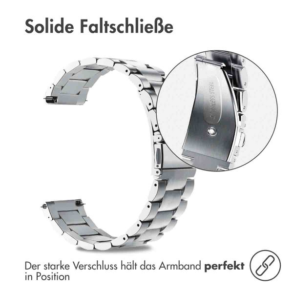 imoshion Edelstahlarmband -   Universelle 22 mm Anschluss - Silber