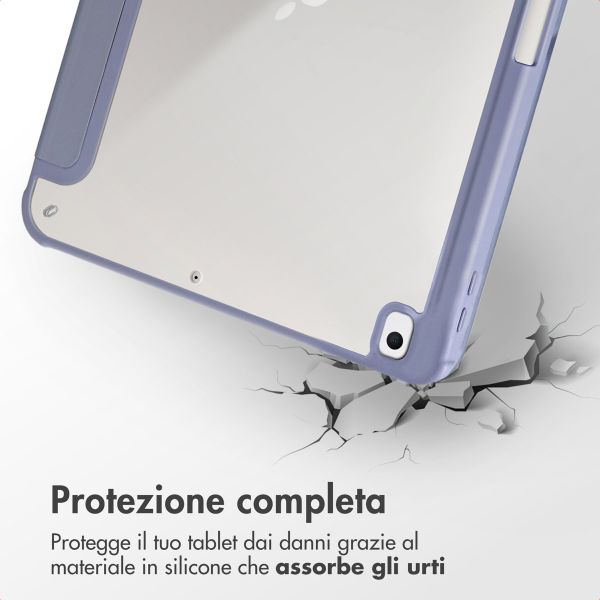imoshion Origami Klapphülle Apple iPad 9 (2021) 10.2 Zoll / iPad 8 (2020) 10.2 Zoll / iPad 7 (2019) 10.2 Zoll - Lavender