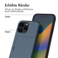 imoshion Backcover mit Kartenfach Apple iPhone 14 Pro - Dunkelblau