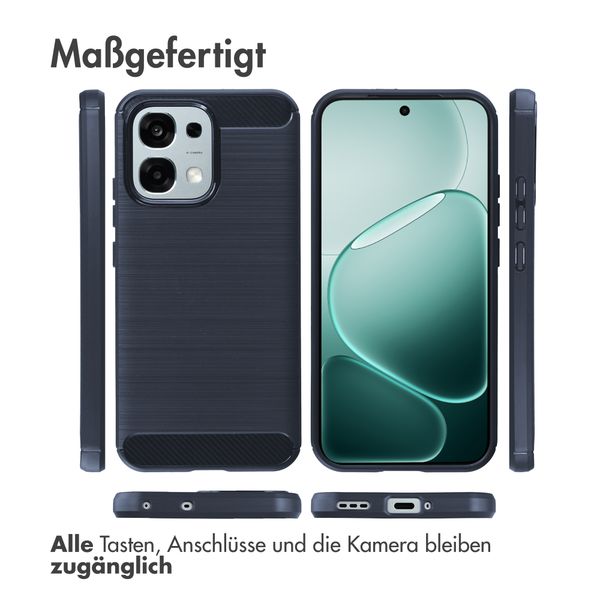 imoshion Brushed Back Cover Oppo A6 Pro (5G) - Dunkelblau