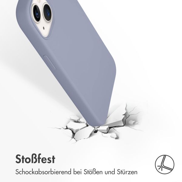 Accezz Liquid Silikoncase Apple iPhone 14 / 13 - Lavender Gray