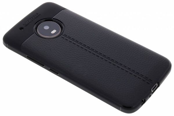 Leder Silikon-Case für Motorola Moto G5 Plus