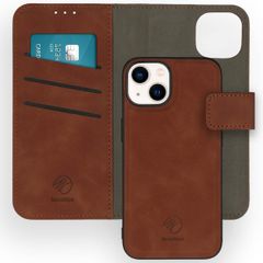 imoshion Entfernbare 2-1 Luxus Klapphülle Apple iPhone 14 - Braun