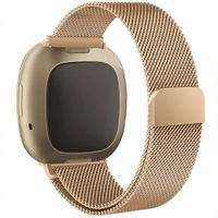 imoshion Magnetisches Milanaise Armband für das  Fitbit Versa 4/ 3 / Sense (2) - Rosé gold