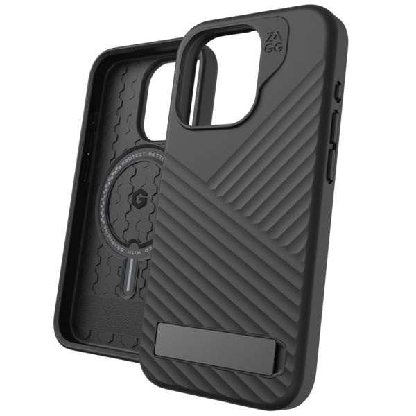 ZAGG Denali Snap KickStand Case mit MagSafe für das iPhone 15 Pro - Schwarz