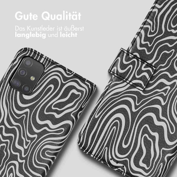 imoshion Design Klapphülle Samsung Galaxy A51 - Black And White