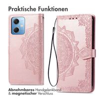 imoshion Mandala Klapphülle für das Xiaomi Redmi Note 12 - Rose Gold