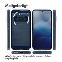 imoshion Brushed Back Cover Nothing Phone (3a) - Dunkelblau