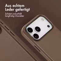Accezz MagSafe Leather Backcover Apple iPhone 17 Pro Max - Kaffeebraun