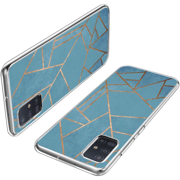 imoshion Design Hülle Samsung Galaxy A51 - Blue Graphic