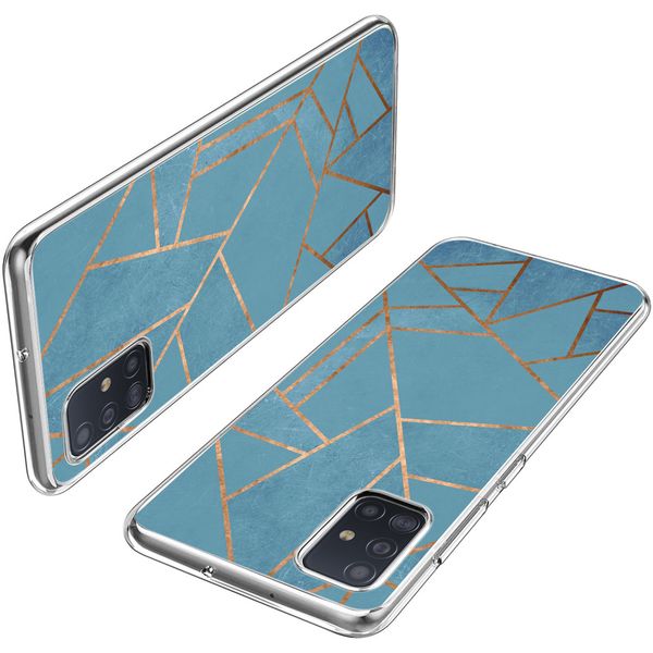 imoshion Design Hülle für das Samsung Galaxy A51 - Blue Graphic