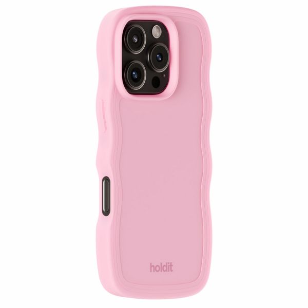 Holdit Wavy Case für das iPhone 16 Pro Max - Pink