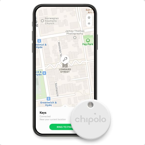 Chipolo ONE Point – Bluetooth-Tracker für Android – 1 Pack – Weiß