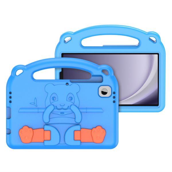 Dux Ducis Kindersichere Panda Schutzhülle mit Ständer Samsung Galaxy Tab A11 Plus / A9 Plus - Blau