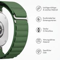 Accezz Nylon Alpine Armband für Samsung Galaxy Watch 9 (40/44mm) / Watch 8 (40/44mm) / Classic (46mm) - Olive Green